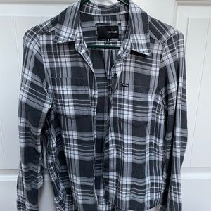 Hurley Gray & White Flannel